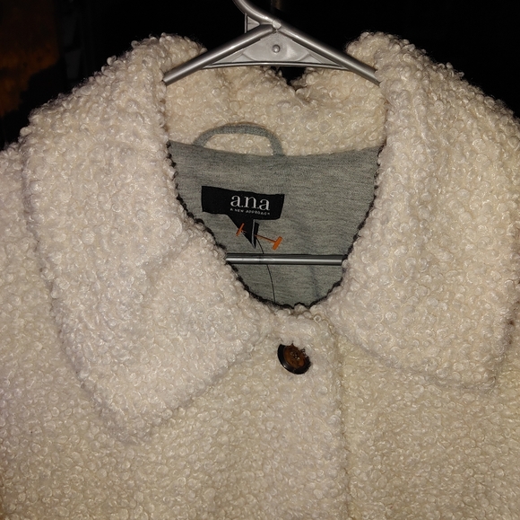 A.N.A Cream Teddy Jacket Sz.XXL NWT - Picture 2 of 7